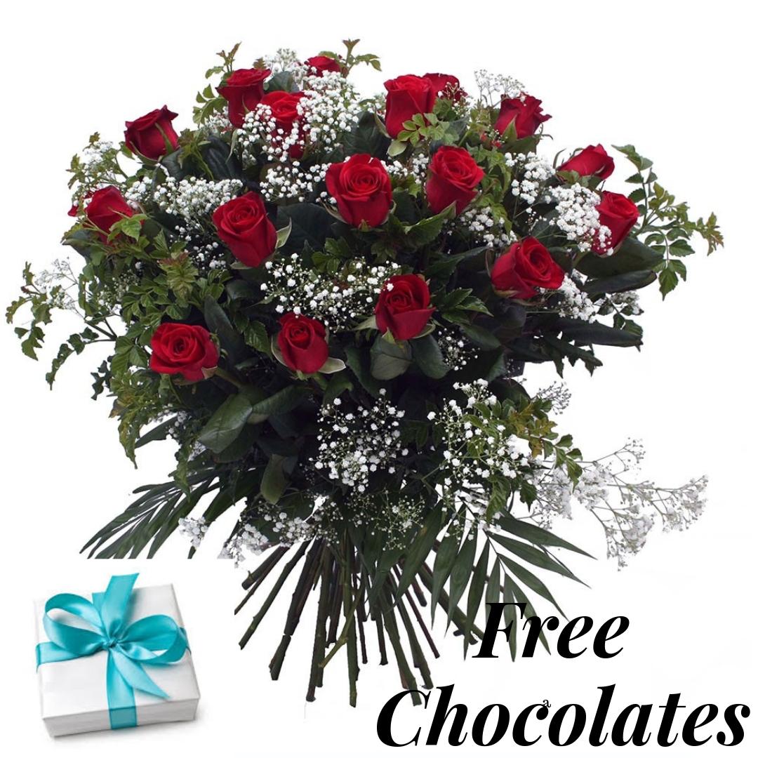 24 Red Roses with Free Chocolates product1303